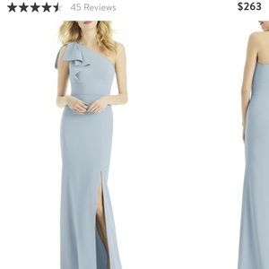 After six/ dessy collection Bow one Shoulder gown